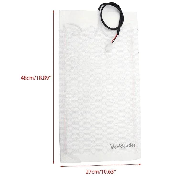 2x/4x12V Universal Car Heated Seat Covers Pad Carbon Fiber Heated Auto Car Seat Heating Pad Winter Warmer Heater Mat  48cmx28cm