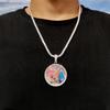 Custom Made Big Photo Medallions Gold Necklace Pendant Iced Out Cuban Men Hip Hop Picture Jewelry Gift Can Free Custom