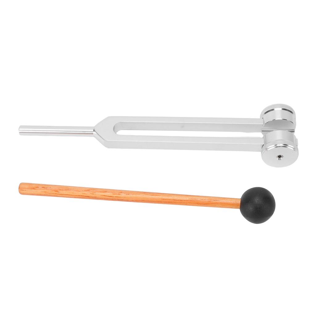 Tuning Fork with Hammer 128Hz Aluminum Alloy Portable Sensory Tuning Fork for SPA Yoga Meditation Relaxation