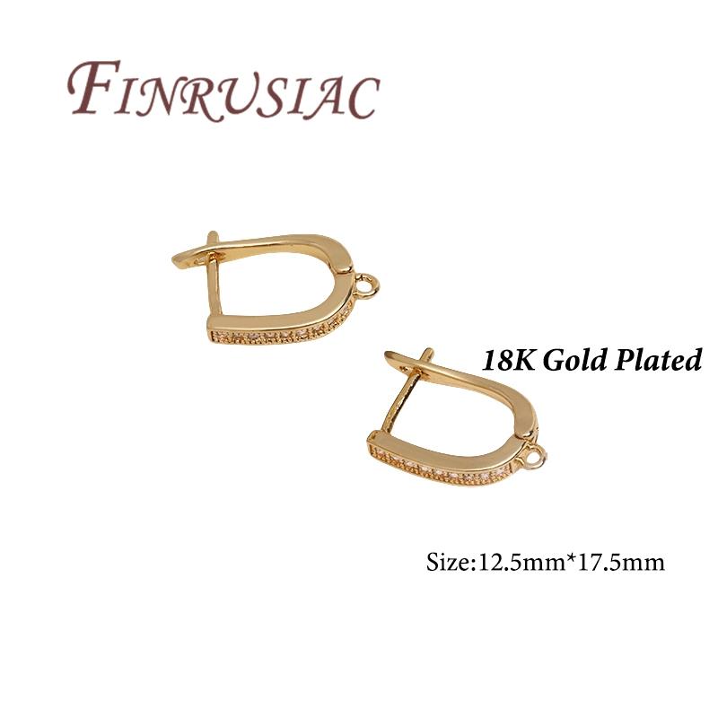 1 Pair/lot 18K Gold Plated French Earring Hooks Earwires Earrings Clasp,DIY Earrings Making Accessories