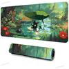 Cute Black Cat Forest Large Desk Mat Cartoon Animal Green Nature Scene Xxl Mouse Pad NonSlip Lock Edge Keyboard Mat