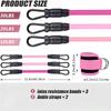 Ankle Straps Resistance Bands Set Fitness Workout Exercise Equipment Ankle Weight Yoga Elastic Fitness Band For Gym Man Woman