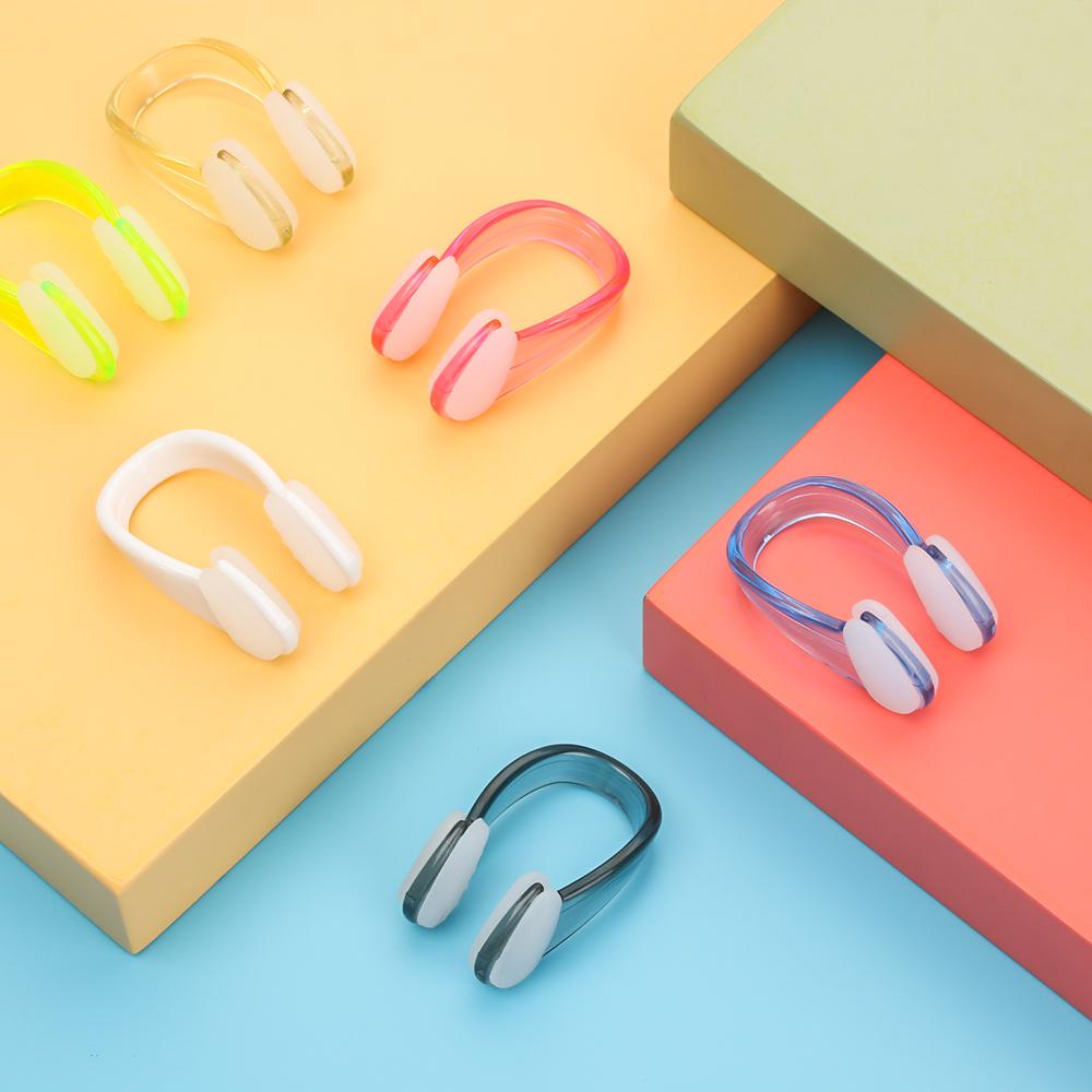 4pcs Small Size Waterproof Silicone Pool Accessories Earplug Suit Swim Earplug Swimming Nose Clip