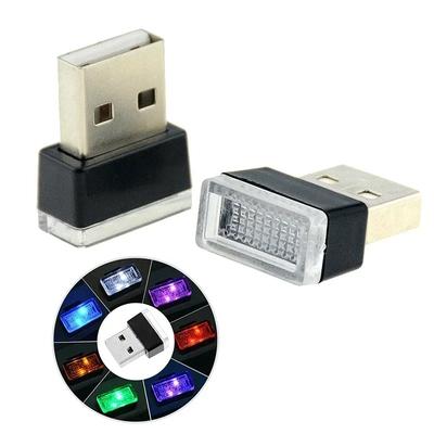 Mini USB Auto Náladové Světlo LED Světlo Neonové Interiérové Světlo Dekorativní Světlo do Interiéru Auta Pokojové Noční Světlo