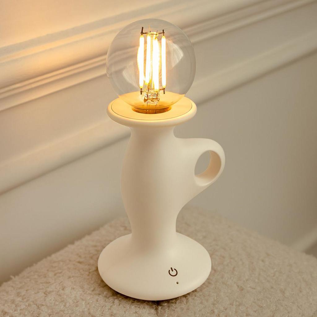 Vintage Lamp Vintage Candle Light Tabletop Lamp Ambient Lighting Rechargeable Home Decor For Birthday Dorm Apartment Bedroom