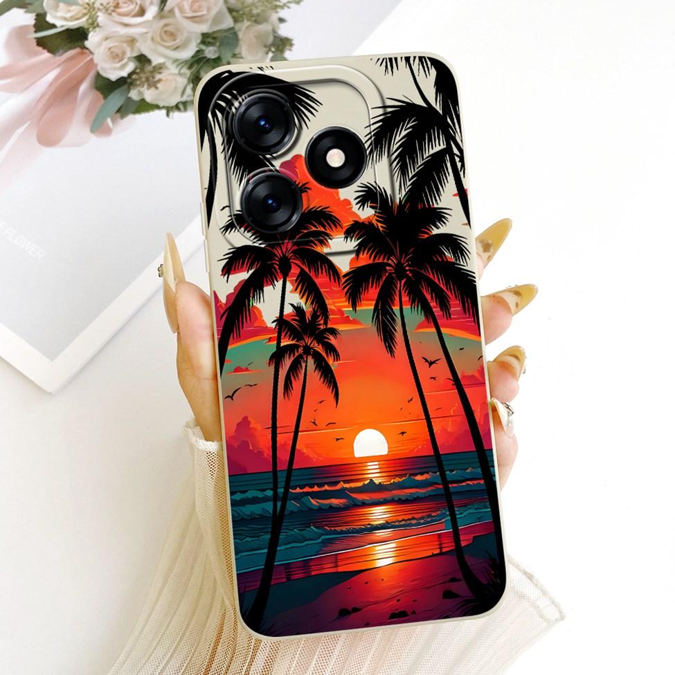Case For Realme C51 RMX3830 Casing For Realme C53 RMX3760 Cover Silicone Luxury Fashion Cartoon Funny 2D Painted