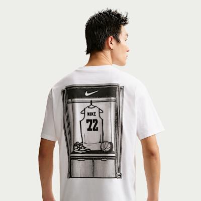 Nike T Shirts Men s White Crew Neck Moderate M