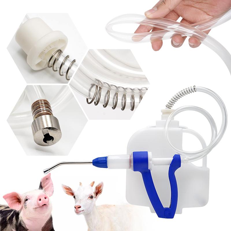 30ml Veterinary Drencher Continuous Feeding Gun Automatic Feeder for Cattle Backpack Medicine Pot Drenching Gun with or Without