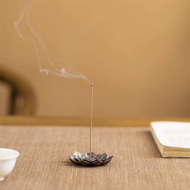 Lotus Sanbao Incense Plate Incense Rack, Small Gourd Insert, Multi-functional Seat, Bracket, Creative Burner Holder Ornament