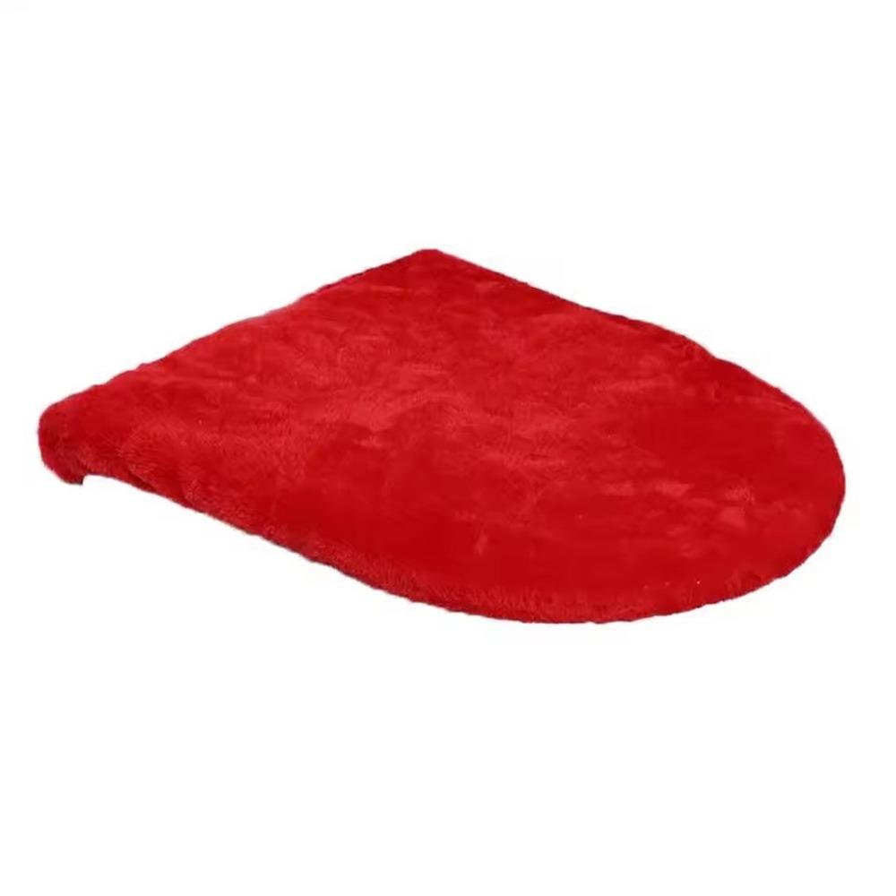 Washable Toilet Dust Cover Soft Toilet Lid Protective Sleeves Toilet Cushion Mat