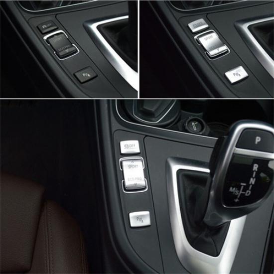 For BMW 1 3 Series F30 Chrome Gear Shift Panel Left Switch Button Cover Sticker