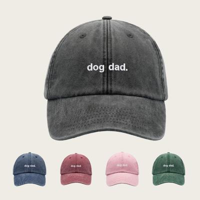 1 Stück Persönlichkeitsstarke Baseballkappe mit Aufdruck „Hundepapa“ für Damen, Retro-Waschbar, Verstellbare Sport-Fahrerkappe für Wandern, Urlaub