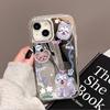 Naughty puppy applies to iPhone17promax mirror phone case 15 niche 13/14 Apple 16 large hole 12
