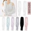 2PCS/Pair Long Length Ice Silk Sleeves Soft Loose UV Protection Sleeves  Summer