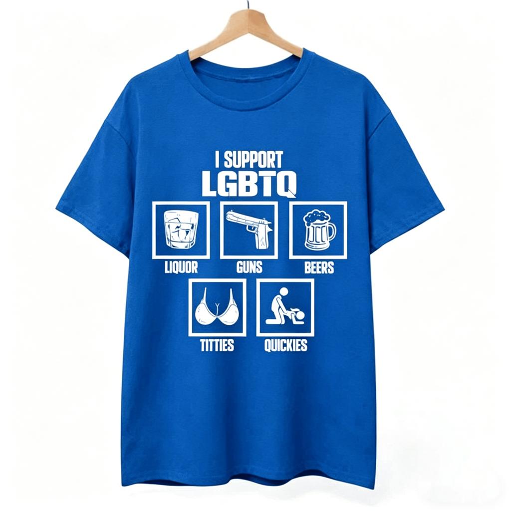 Vintage Men's Funny I Support LGBTQ T Shirt Cotton T-shirt 2026 Summer New Women Oversized Streetwear Trendy O-Neck Loose Top