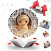 Halloween Mummy Wind Spinner Metal Hanging Decor for Outdoor Garden Yard Party No Power Needed Cute Bandaged Design Festive Ambiance