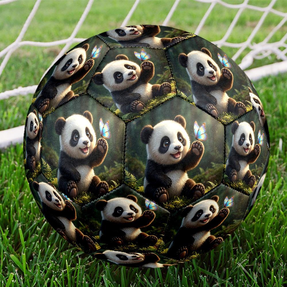 1pc Panda Butterfly Size 5 Soccer Ball Professional Match Training Football Indoor &Outdoor Sports Ball Training Ball Lightweight Durable Y30