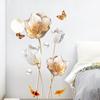 Tulip 3D Wall Sticker Self-Adhesive Removable Wall Decal for Bedroom Home Decor Romantic Floral Wall Art