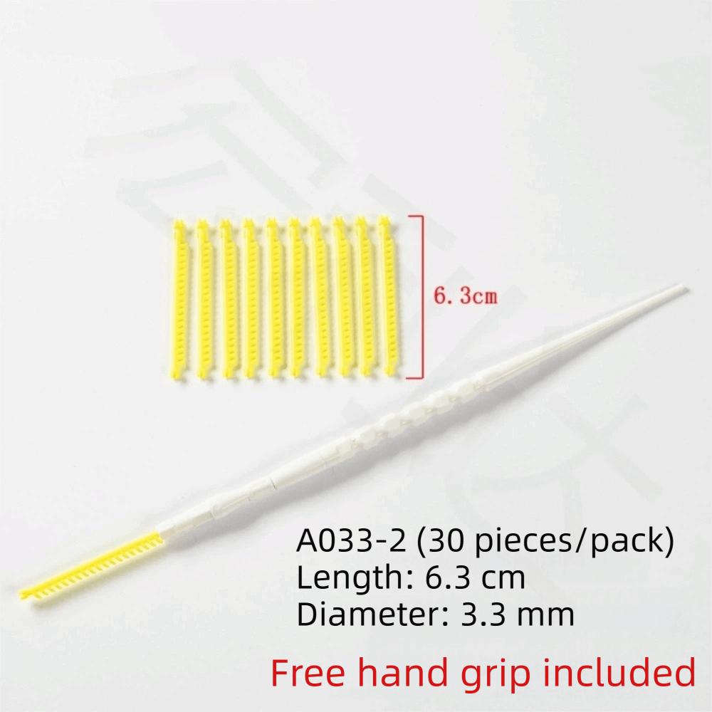 20/30Pcs With Clips Hair Root Perm Rods Bangs Volumizing Waves Perm Rods Bars Salon 3.3mm 30Pcs