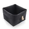 1 Pcs Fashion Minimalist Style Solid Color Felt Storage Basket For Home Personalized Dormitory Bedroom Toys Miscellaneous Boxes
