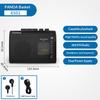 Panda Portable Tape AM/FM Radio Retro Cassette Music Player Walkman Tape Recorders With Loudspeaker Support 3.5mm Headphone Play