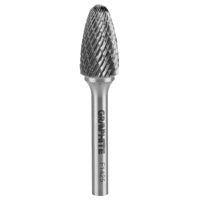 HM Metal Cutter, Type F (rounded Pointed Arch), 14 X 25 Mm, Shank 6 X 45 Mm