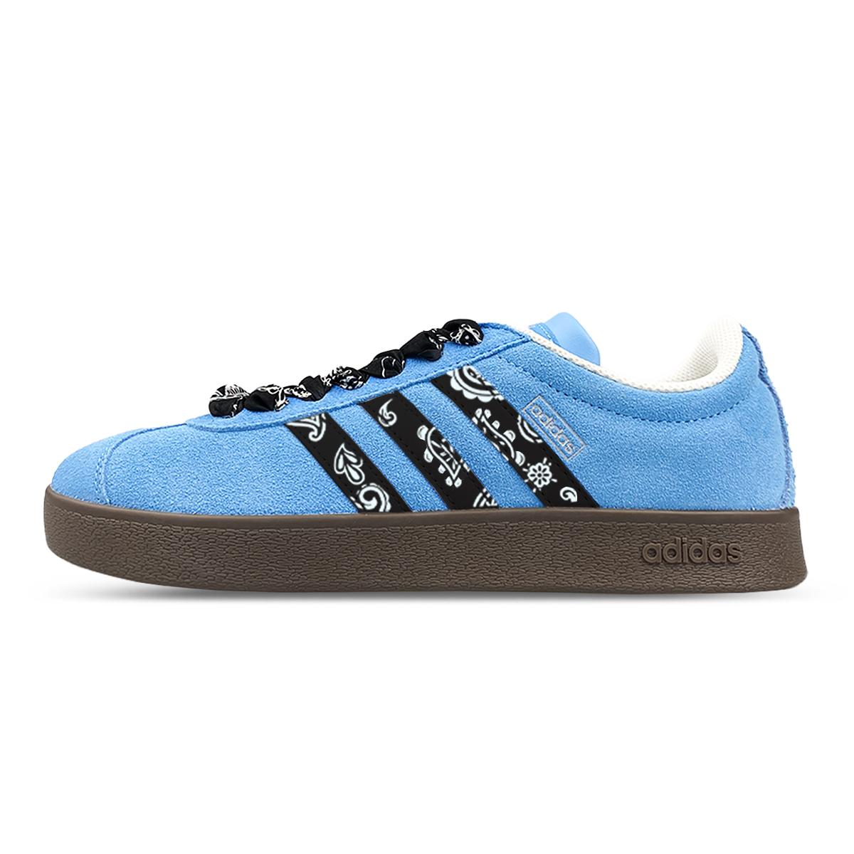

Adidas Vl Court Impact Resistance Quick Dry Low top Skateboard Shoes Unisex Blue Black JI0496(Team47-ad) 44