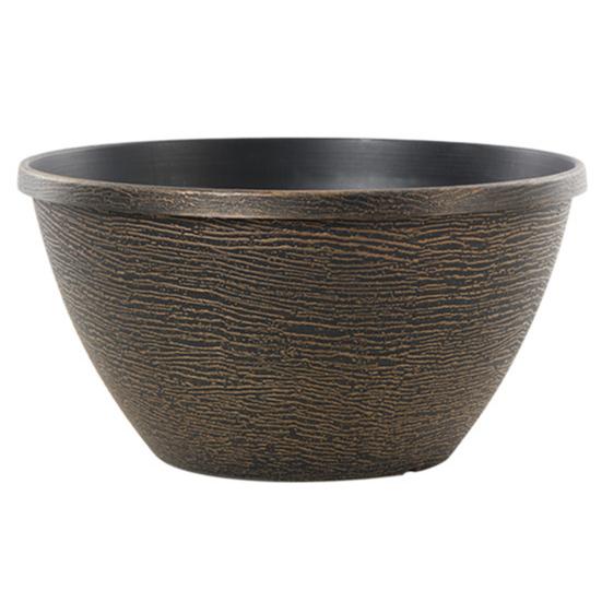 Resin Planter for Home Decor Flower Planters, Vintage Plant Pot with Drainage Hole & Saucer, Lightweight Large Flowerpot Indoor Outdoor, Retro