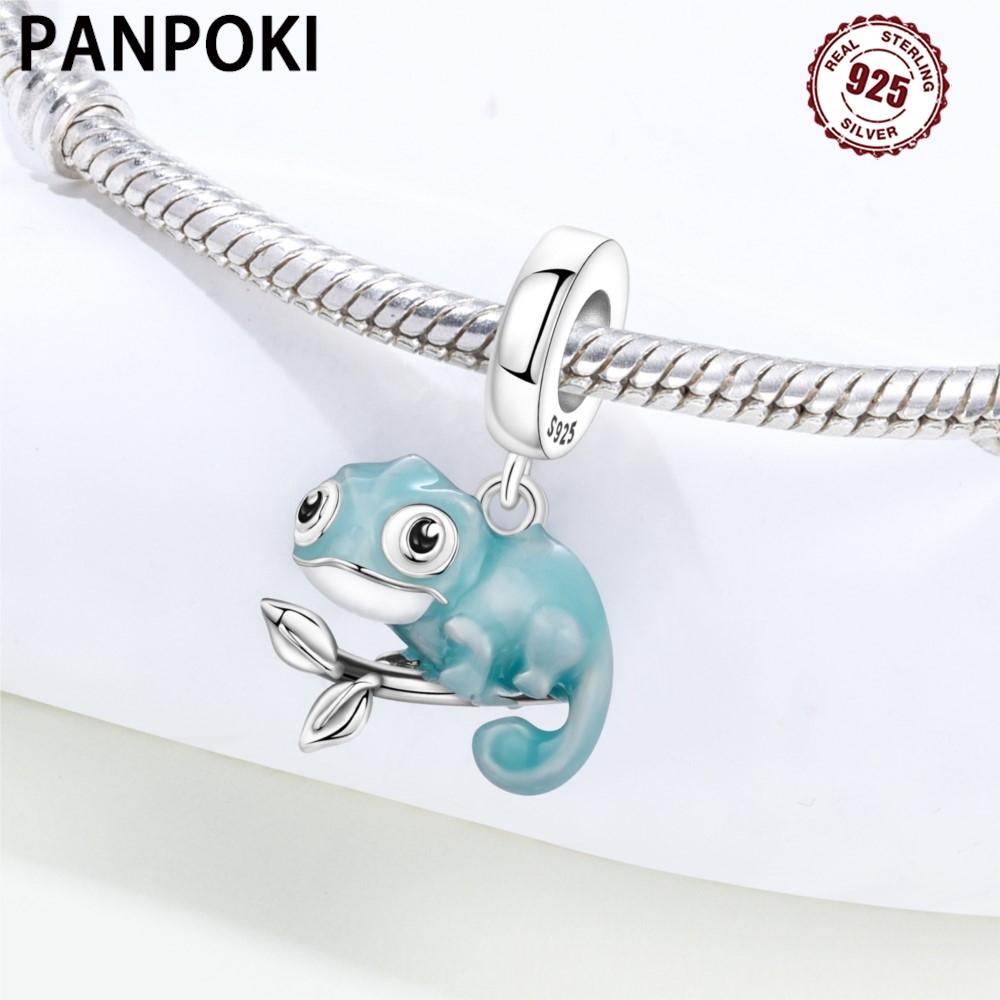 Copper Chameleon Animals Pendant Beads Original Pendants Bracelet Charm Jewelry Party Diy Trendy Gifts