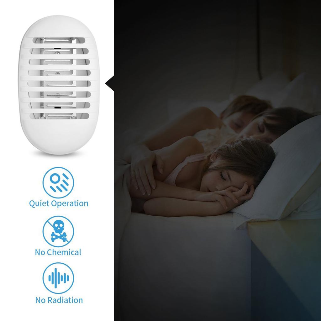 Mini Home Mosquito Killer Lamp Electric Shock Mosquito Trap Lamp Bug Zapper Silent Household