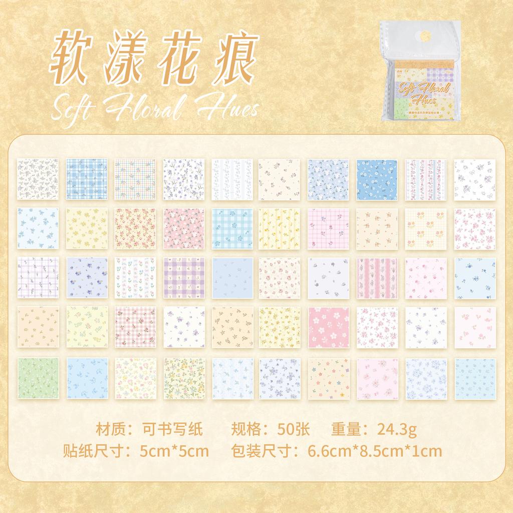 Vintage Retro Style Adhesive Sticky Notes For Journal Decoration