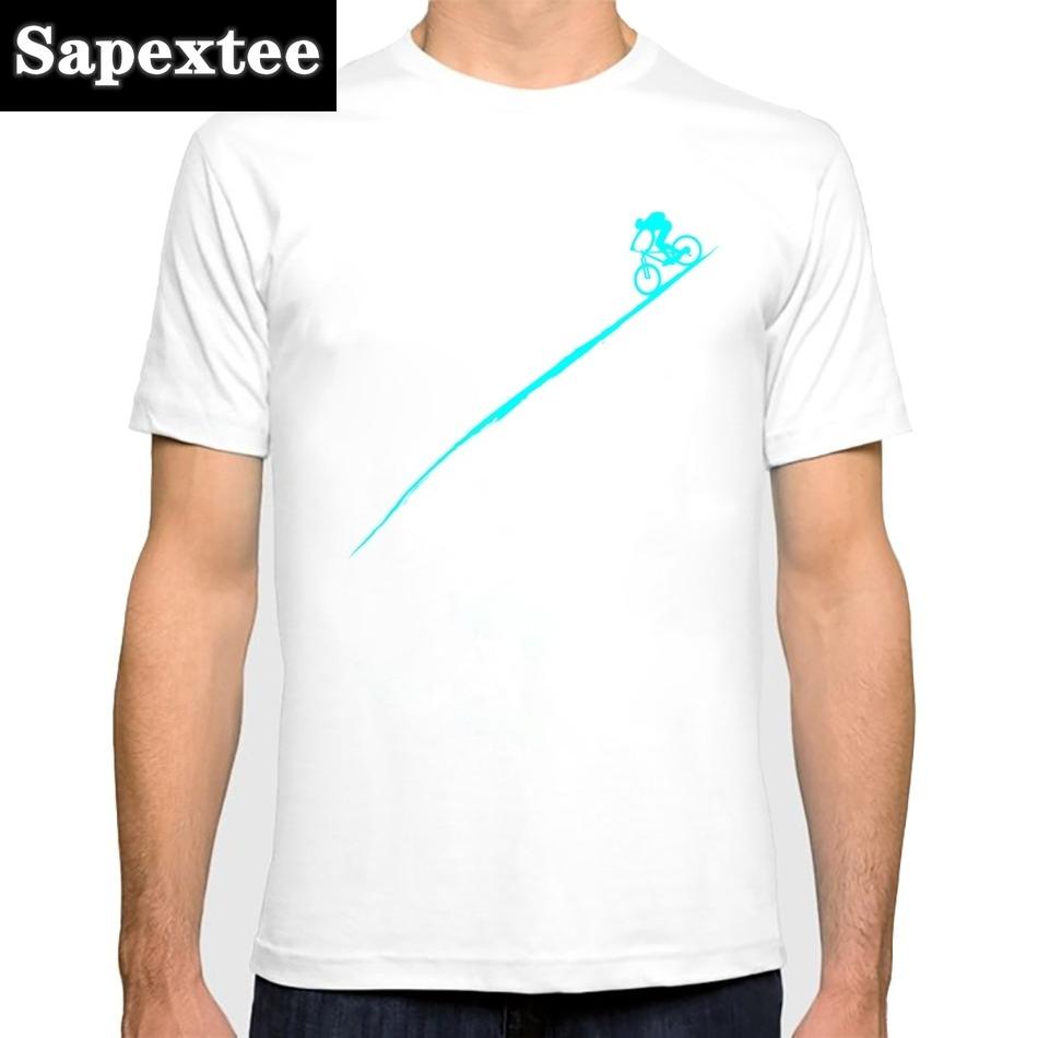 Bicycles MTB Print T Shirt Summer Men T-shirt Downhill Biking Print Casual Heartbeat Stimulation Exercise Male Harajuku Tshirt