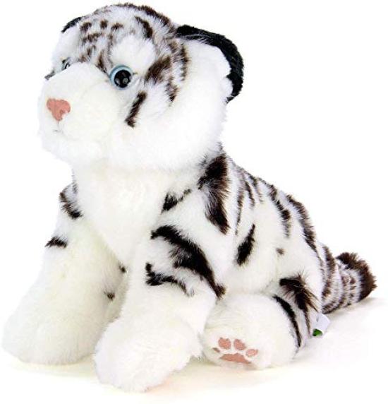 Carolata White Tiger Plush Toy Animal Realistic Animal Toy Doll Gift Present Birthday Christmas Present (Baby/Realistic Family/Soft Touch) (Twice