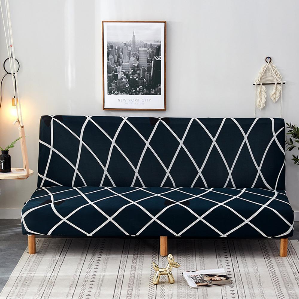 Milk Silk Elastic Sofa Cover Slipcover Furniture Protector Dustproof Stretchable No Armrest Full Coverage