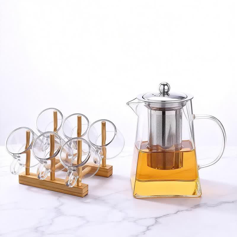 Thickened Heat-Resistant Glass Infuser Teapot