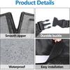 Hovom Car Trunk Organizer, Large Capacity Trunk Organizer for SUV, Detachable Vehicle Seat Back Hanging Storage Organizer with Zippers, Waterproof
