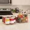 360 Degrees Rotating Rotating Fridge Tray Oval Condiment Organizer  Beverages