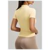 Women S Short Sleeve Tight Stand Collar Yoga Sports Jacket