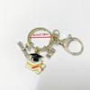 2026 Alloy Drip Oil Graduation Cap Keychain Pendant - Student Souvenir