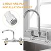 Solid Brass Chrome Construction Hot And Cold Mixing Faucet Hole Deck Basin Sink