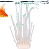 Artificial Coral Silicone Fluorescent Simulation Aquarium Fish   2‑Color Tube Decoration