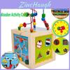 Premium 5 In 1 Wooden Multi-activity Cube Educational Toy For Kids And Babies