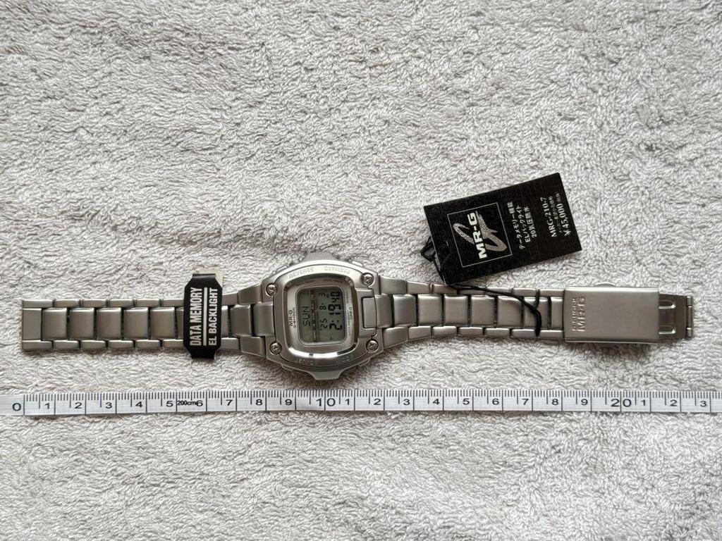 [USED] Casio MRG-210 Stainless Steel with Box, Roll Tag, Tag, and Instruction Manual