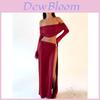 Style Long Sleeve Bodycon Skirt Set With Knit Splicing For Womens Spring Fashion