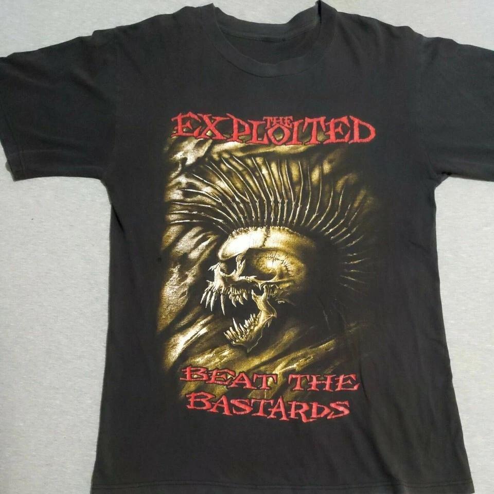 Beat the Bastards THE EXPLOITED Футболка Классическая Черная Унисекс S-4XL L