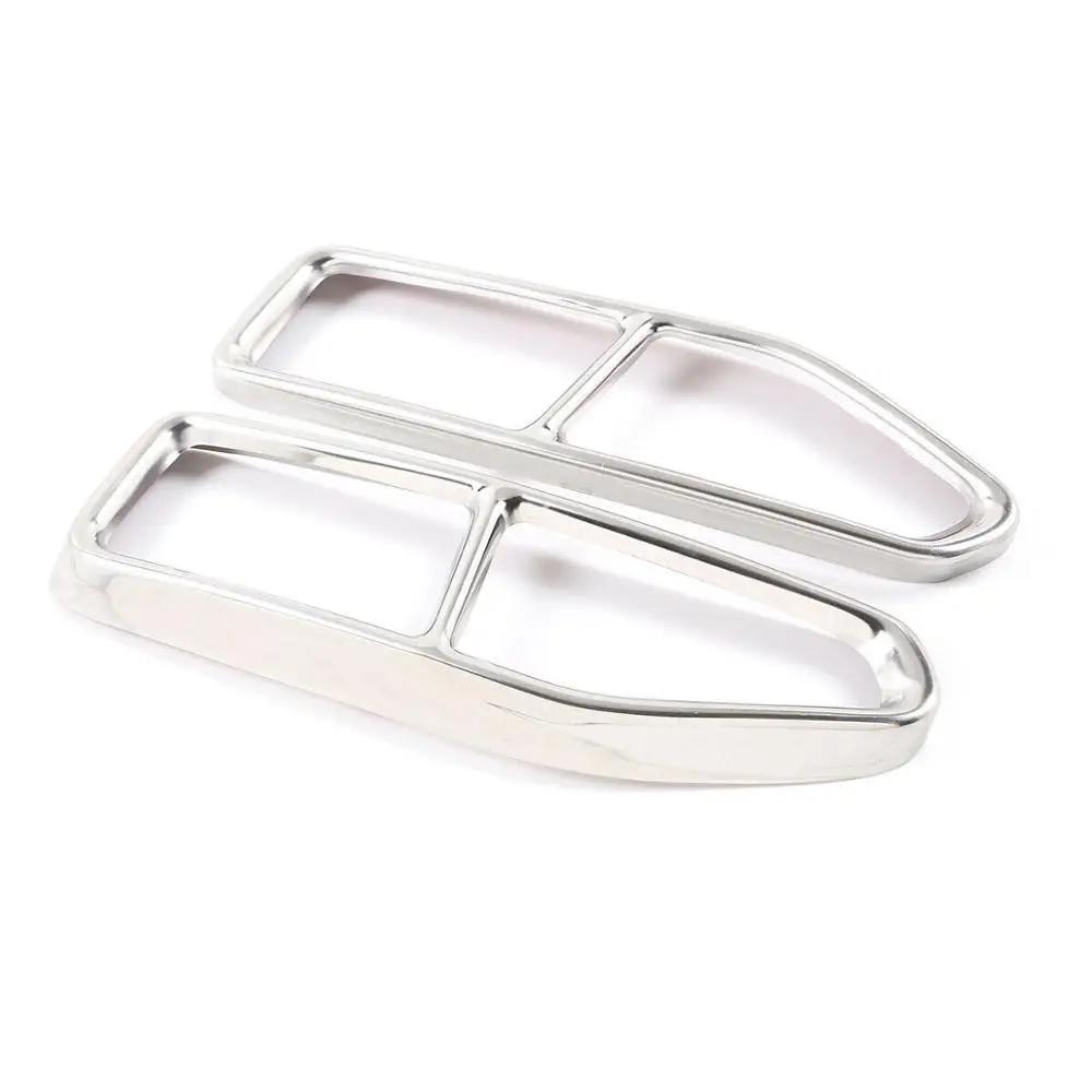 2Pcs/1Pair Steel Exhaust Muffler Tail Pipe Cover Kit For BMW 7 Series G11 G12 2019-2020