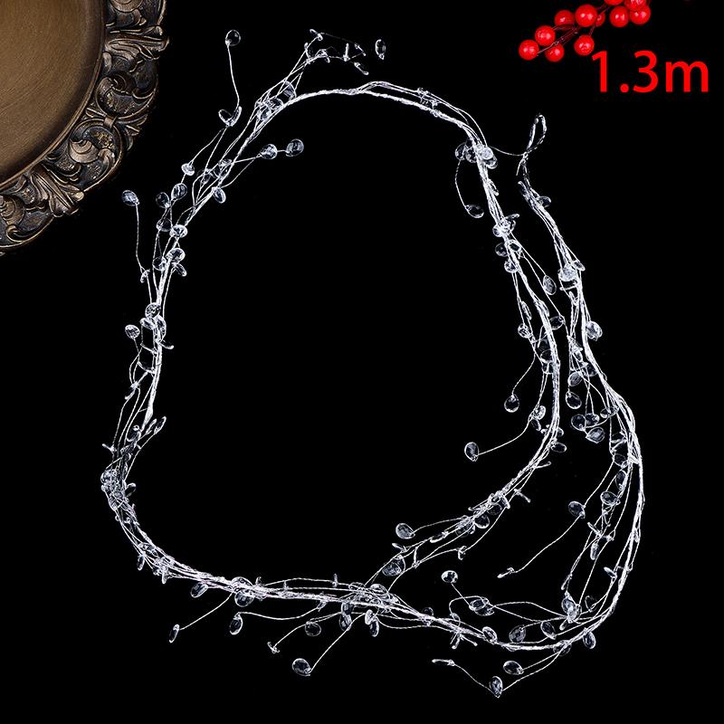 DIY Akrylové Křišťálové Korálky Kapka Déšť Šňůrka Větev Závěsná Girlanda Průhledná Diamantová Korálková Svatba Dekorace