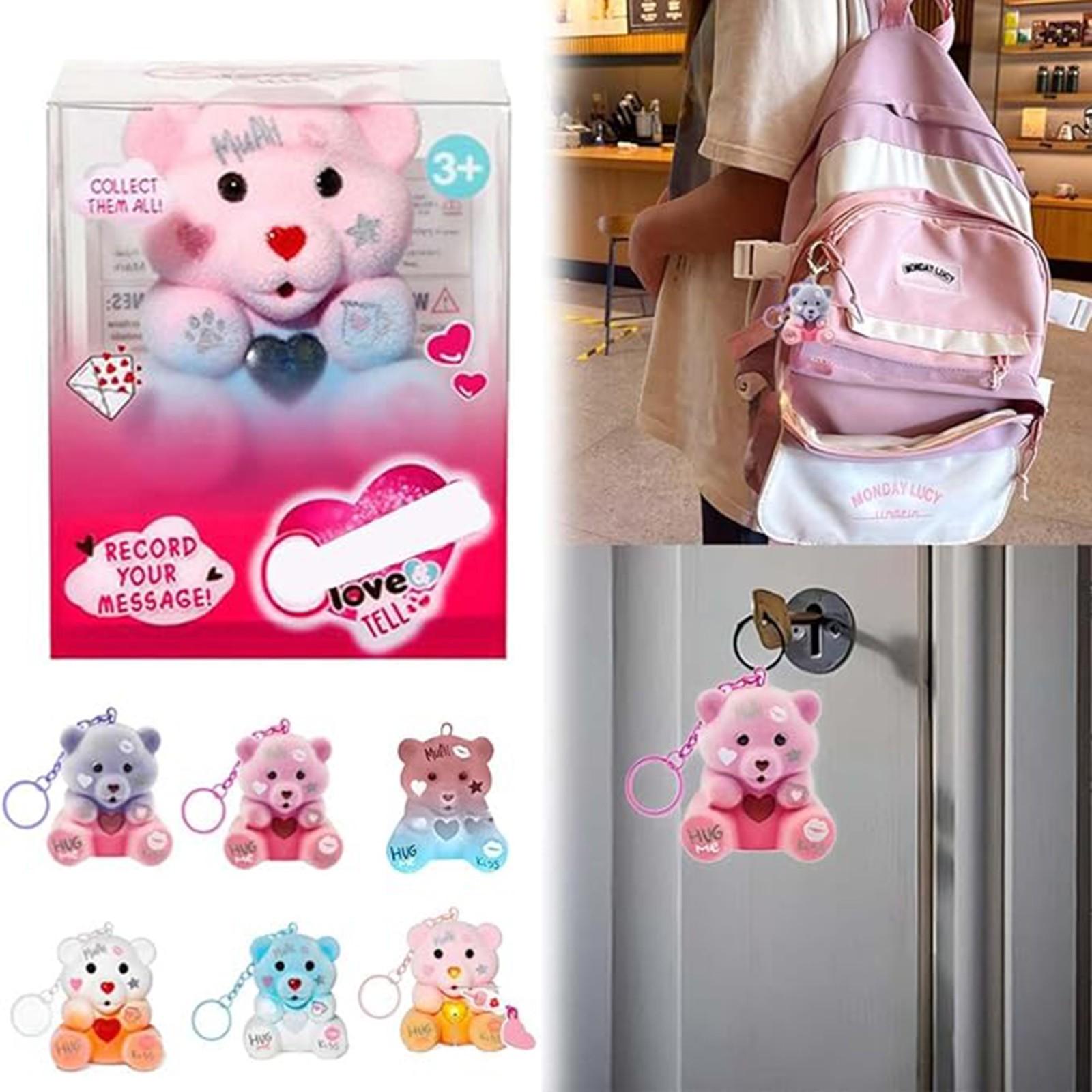 

Мягкий мишка Love&Tell (Слушай и говори) случайный из доступных с функцией записи и брелок-шарм случайный One Size