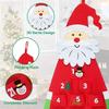 24 Day Advent Calendar Santa Felt Pendant for Christmas Decoration Pendant Countdown  Holiday Wall Calendar Home Decoration