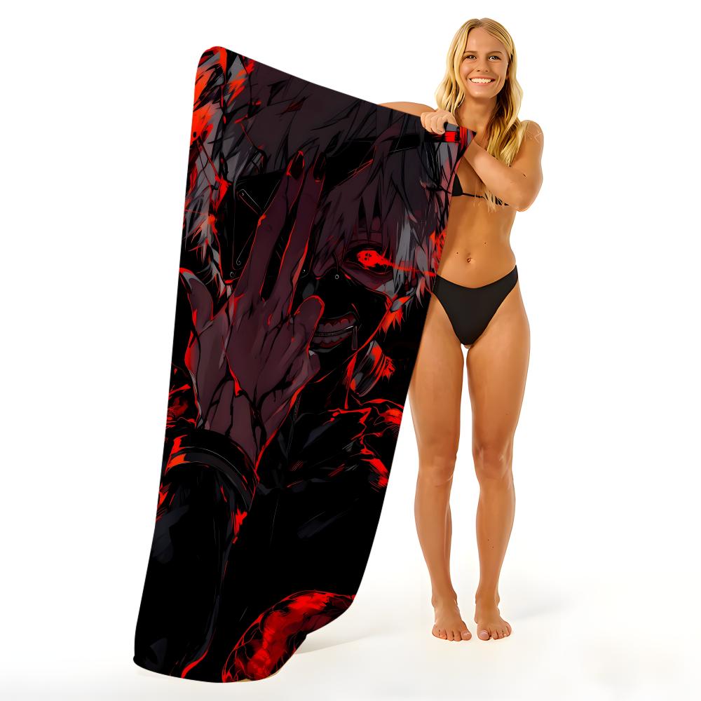 Anime T-Tokyo G-Ghoul Towel Beach Blanket Towel For Travel Gym Shower Luxury Lightweight Camping Pool hot